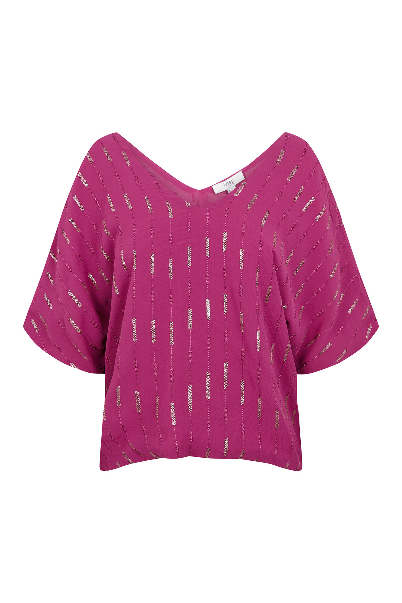 Hoss Intropia Gia. Top lentejuelas Morado