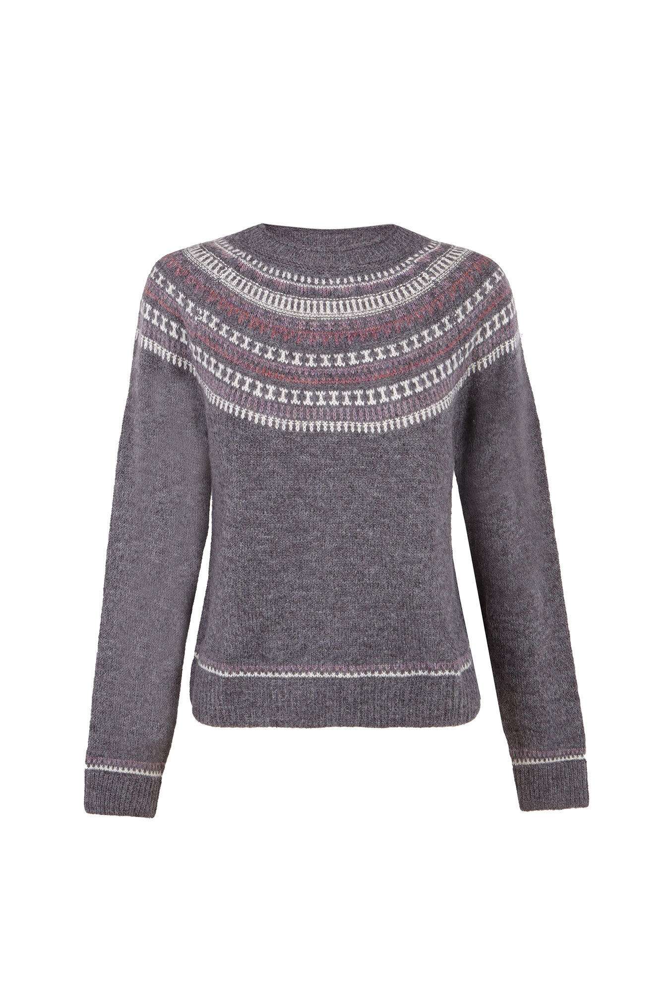 Hoss Intropia Nia. Su&eacute;ter con motivos Estampado granate