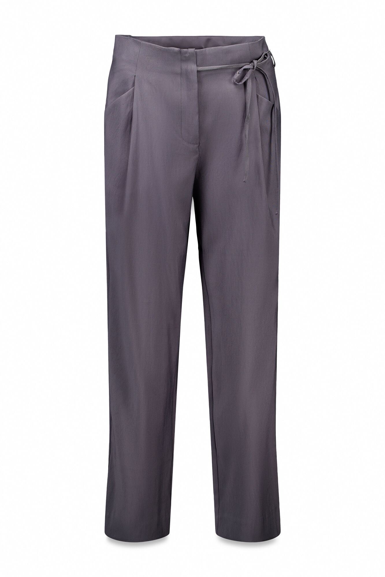 Hoss Intropia Piper. Pantal&oacute;n con lazo Gris