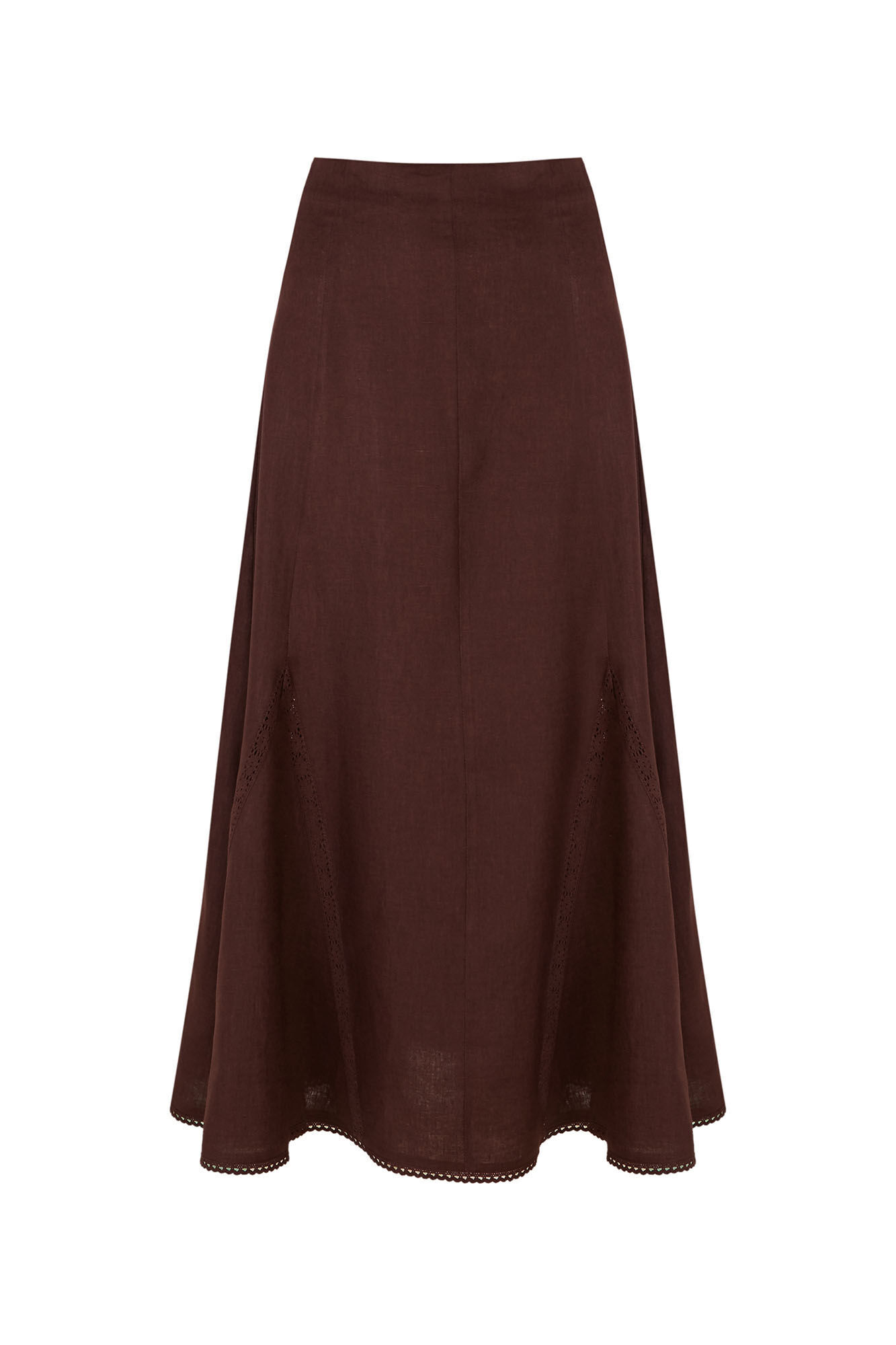 Hoss Intropia Raina. Falda midi Marron