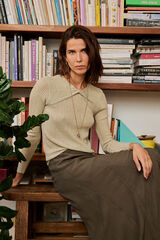 Hoss Intropia Nabila. Top con detalle de nudo Verde