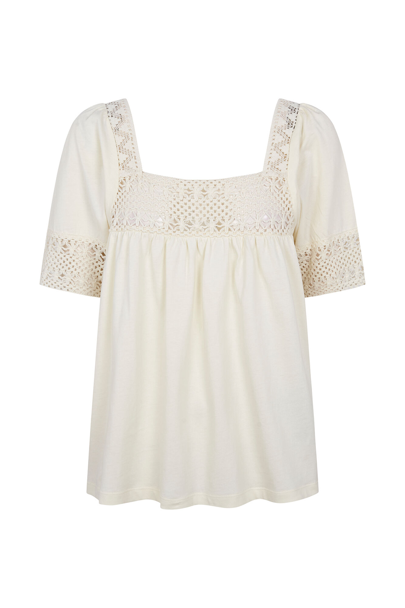 Hoss Intropia Miranda. Playera rom&aacute;ntica Beige