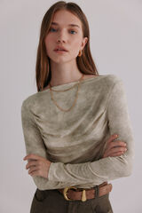 Hoss Intropia Matilde. Playera drapeada Verde