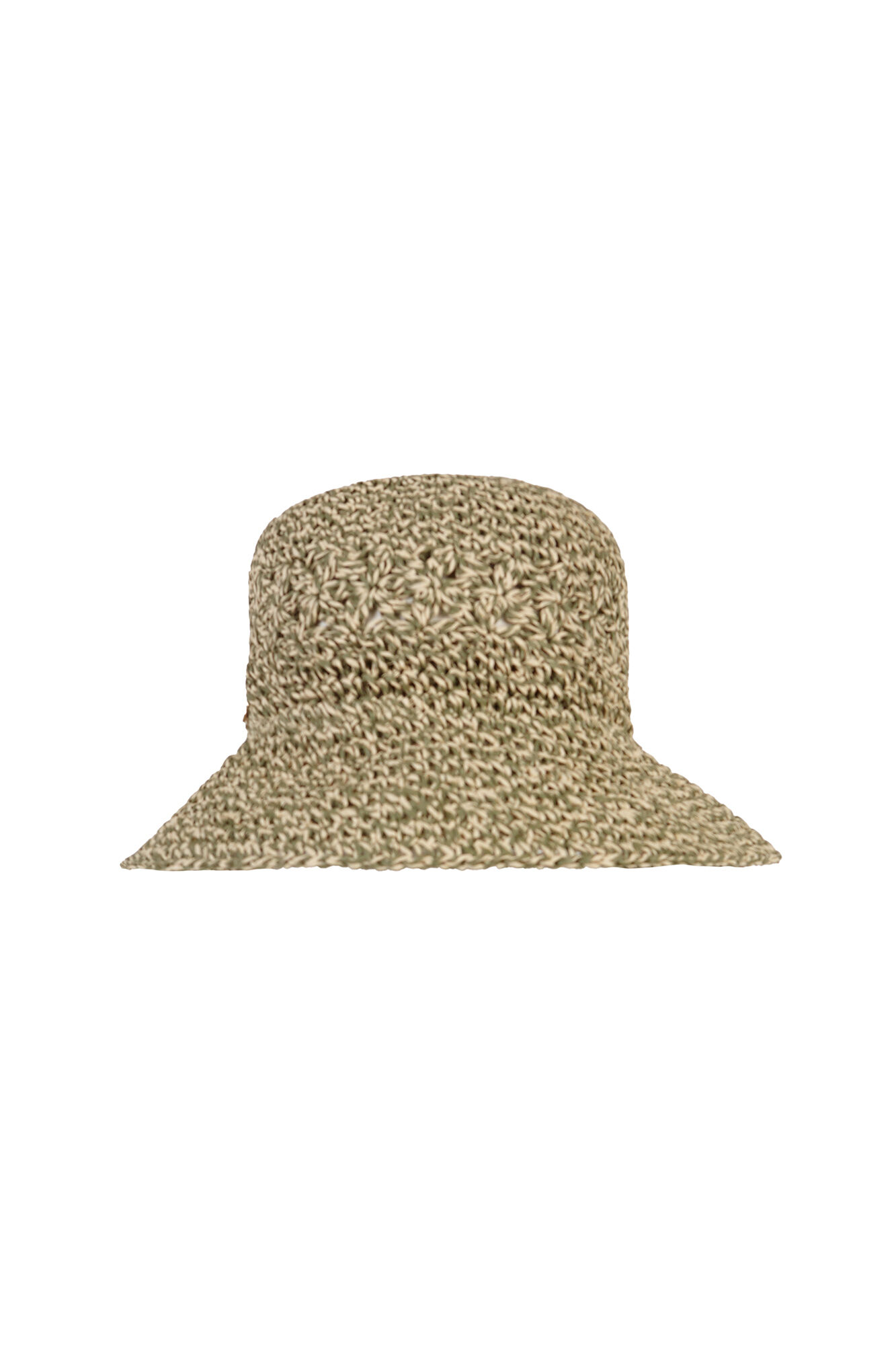 Hoss Intropia Larisa. Sombrero bucket de rafia Kaki