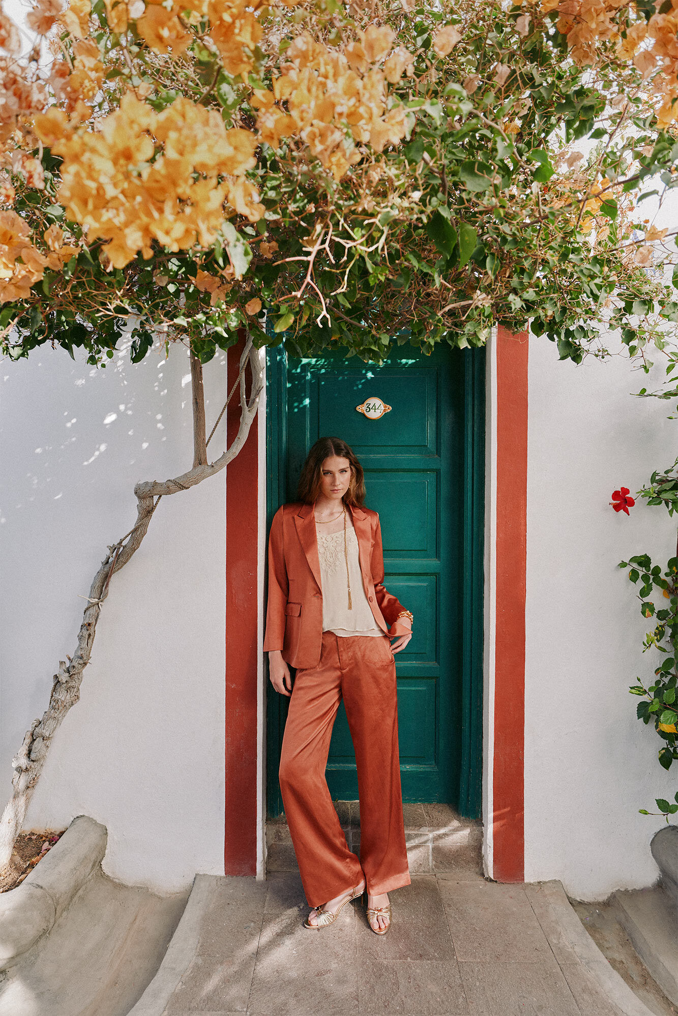 Hoss Intropia Pen&eacute;lope. Pantal&oacute;n tejido satinado