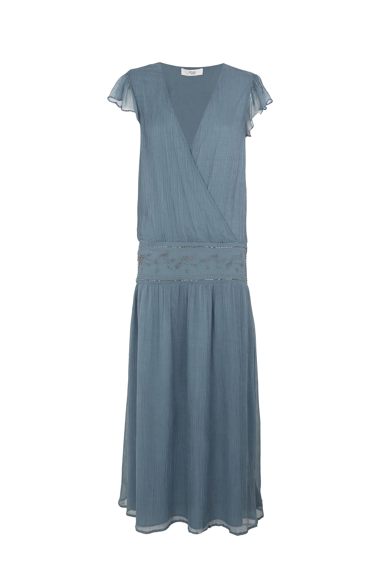 Hoss Intropia Ander. Vestido abalorios Verde