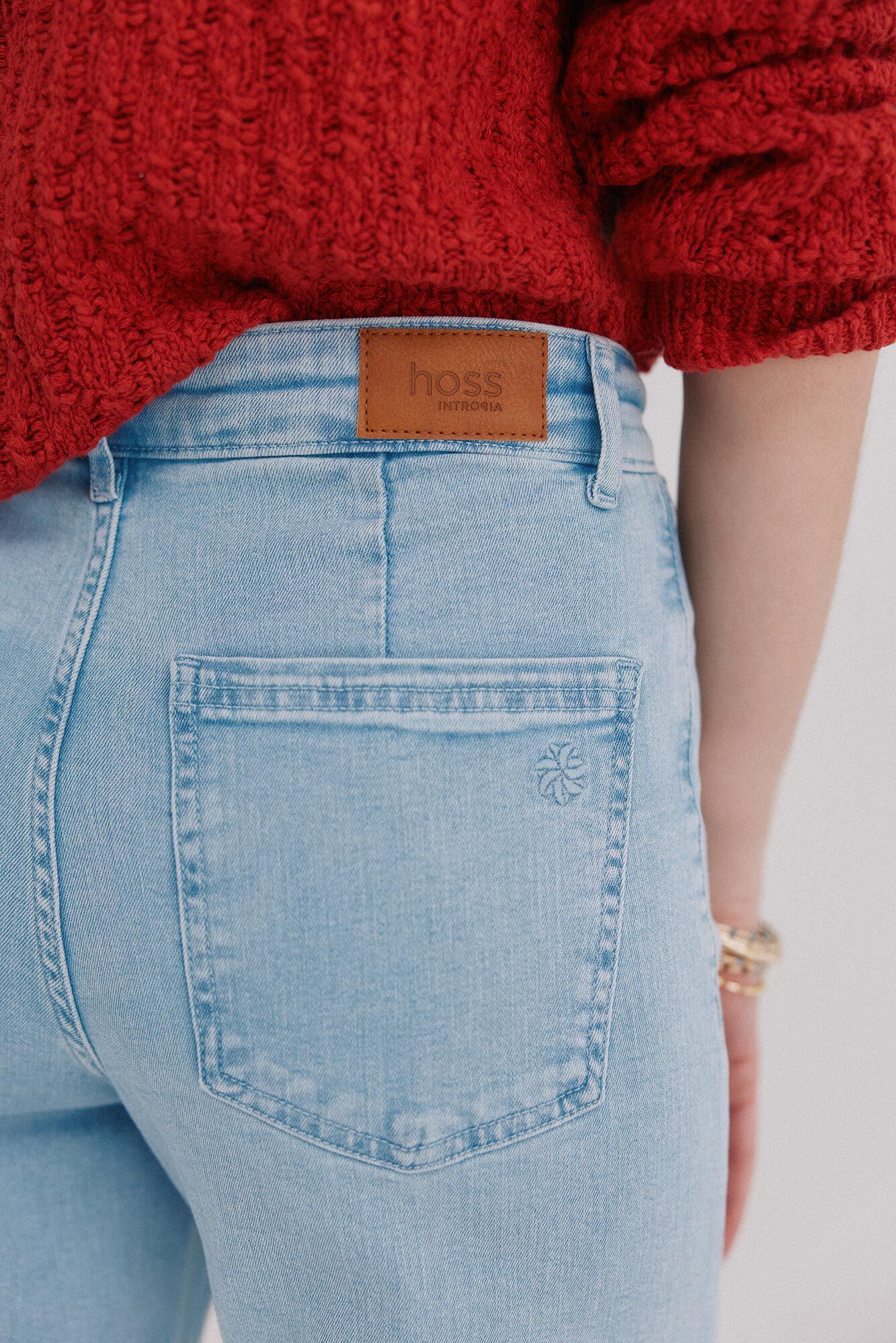 Hoss Intropia B&aacute;rbara. Jeans wide leg Azul