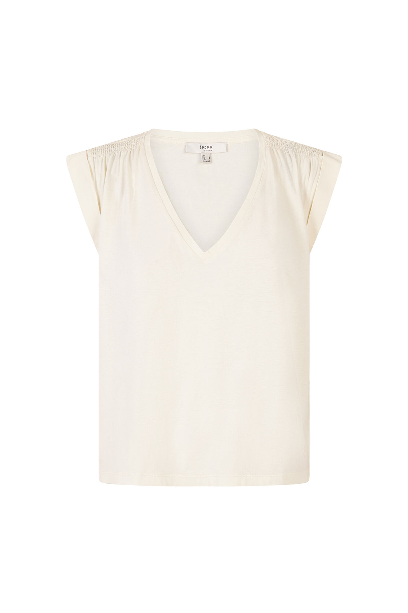 Hoss Intropia Mabel. Playera con solapa Marfil