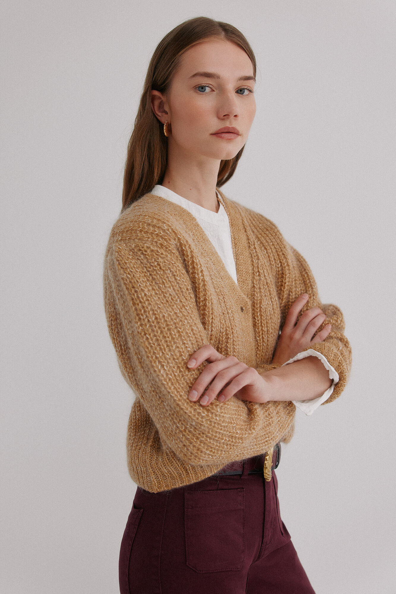 Hoss Intropia N&eacute;rida. Chamarra de tejido Beige