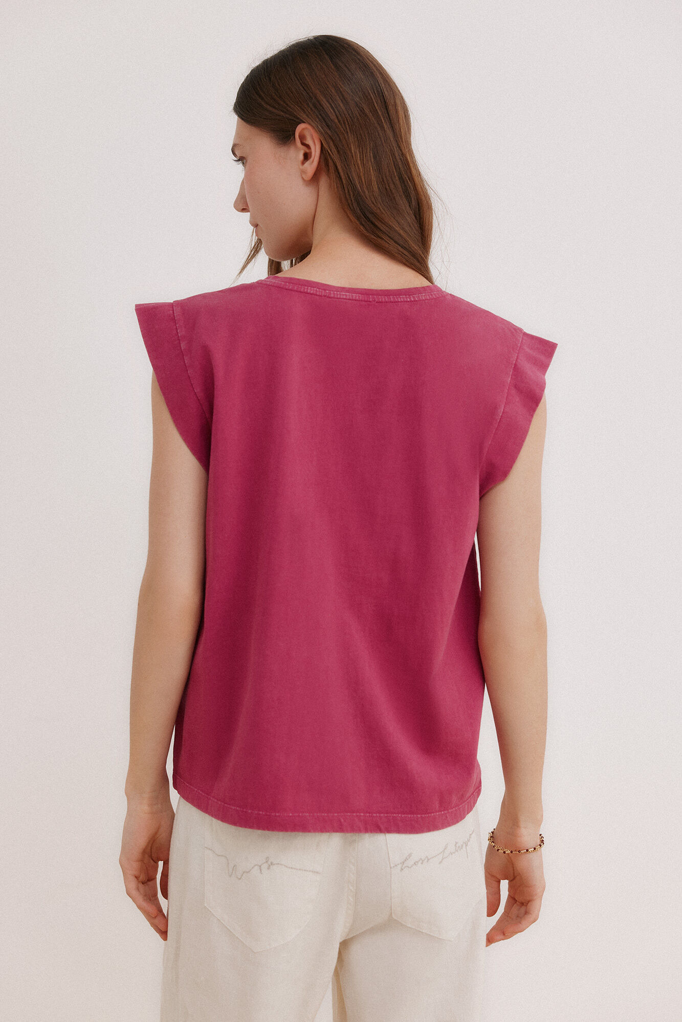 Hoss Intropia Manuela. Camiseta lavada Morado