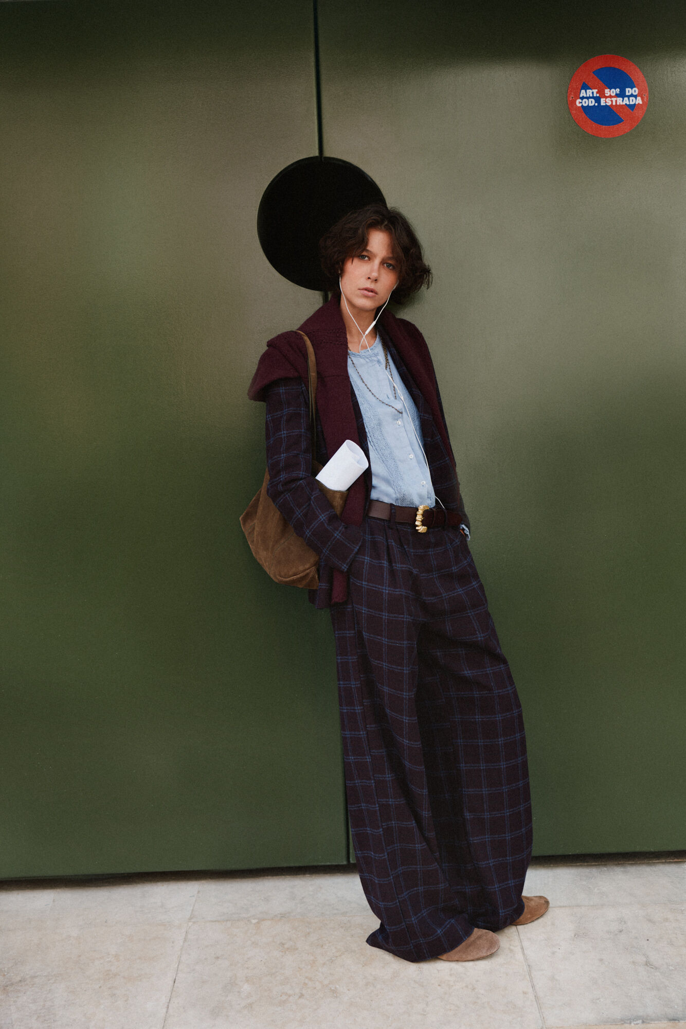 Hoss Intropia Peony. Pantal&oacute;n a cuadros
