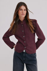 Hoss Intropia Fernanda. Abrigo estilo austriaca Granate