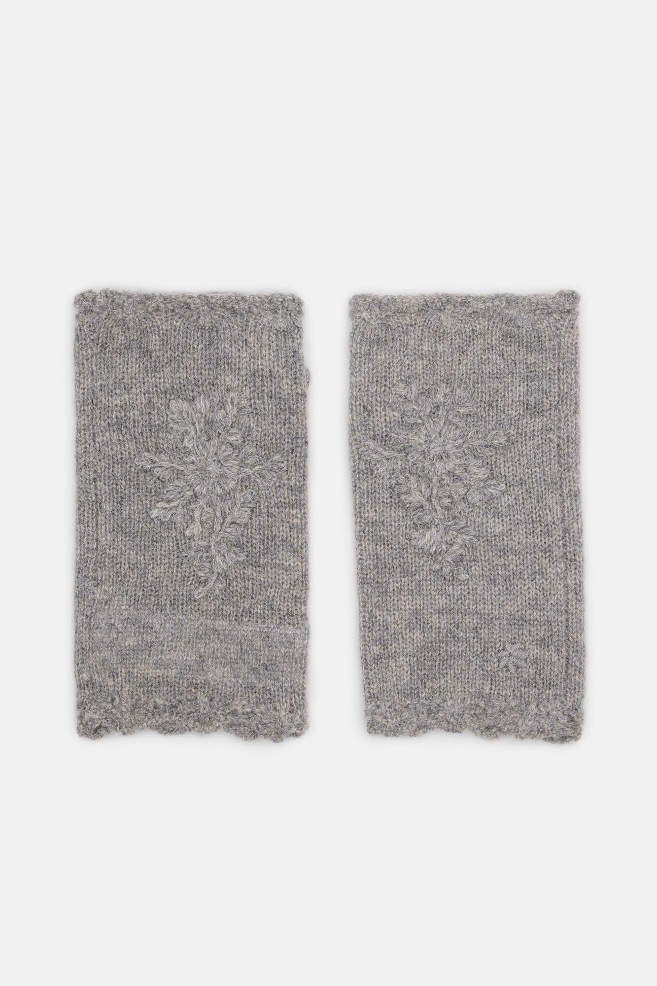 Hoss Intropia Lucrecia. Mitones de tejido bordados