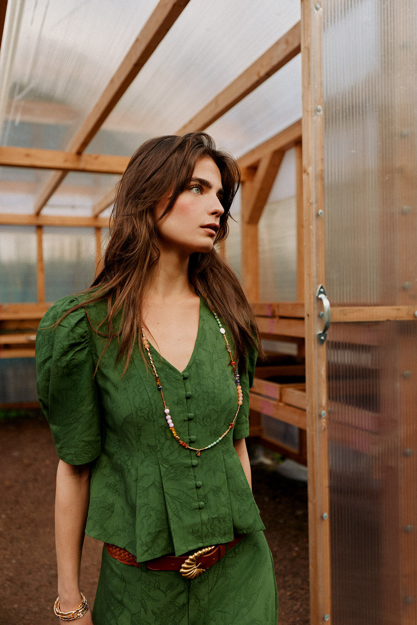Hoss Intropia Casilda. Blusa rom&aacute;ntica entallada