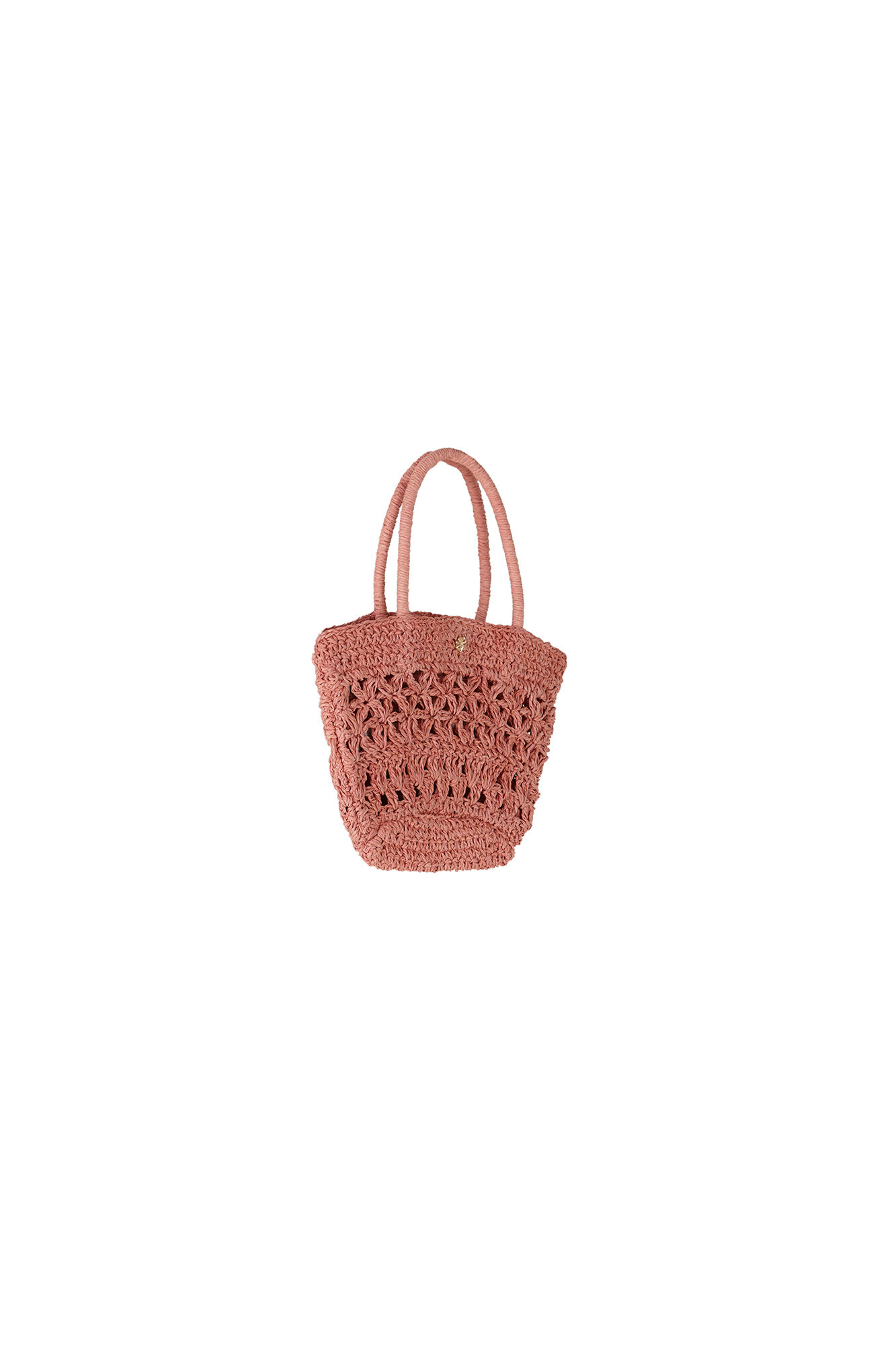 Hoss Intropia Nunile. Mini bolsa de fibras naturales Rosa