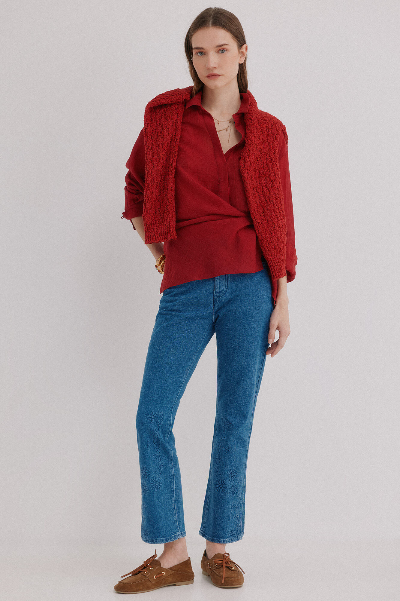 Hoss Intropia Bruna. Jeans bordados