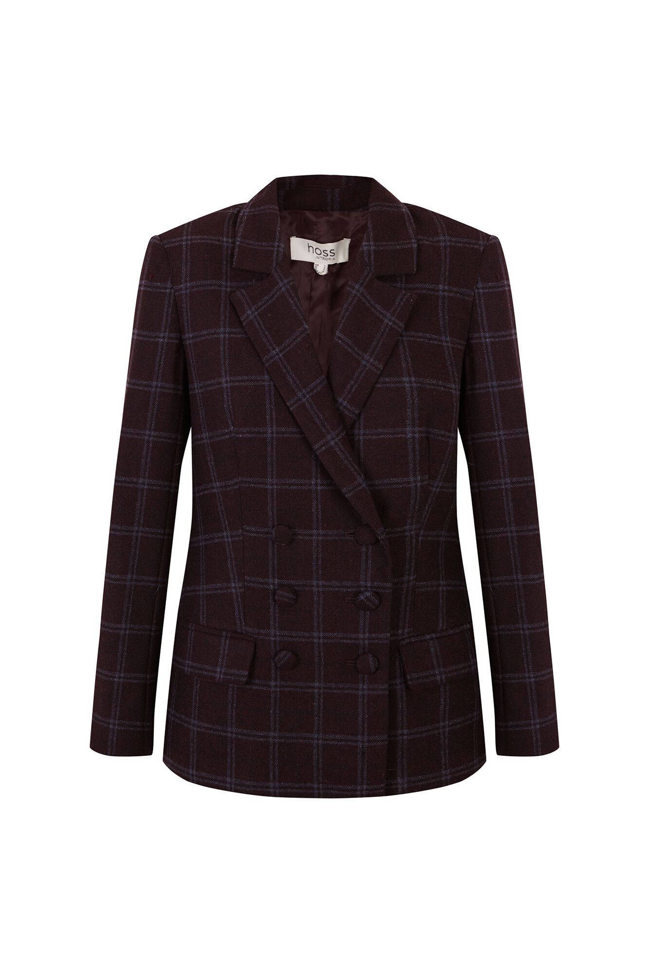 Hoss Intropia Emerald. Blazer de cuadros Azul marino