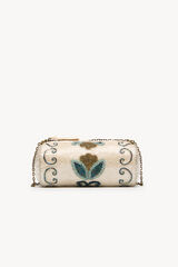Hoss Intropia Nara. Bolsa de abalorios Marfil