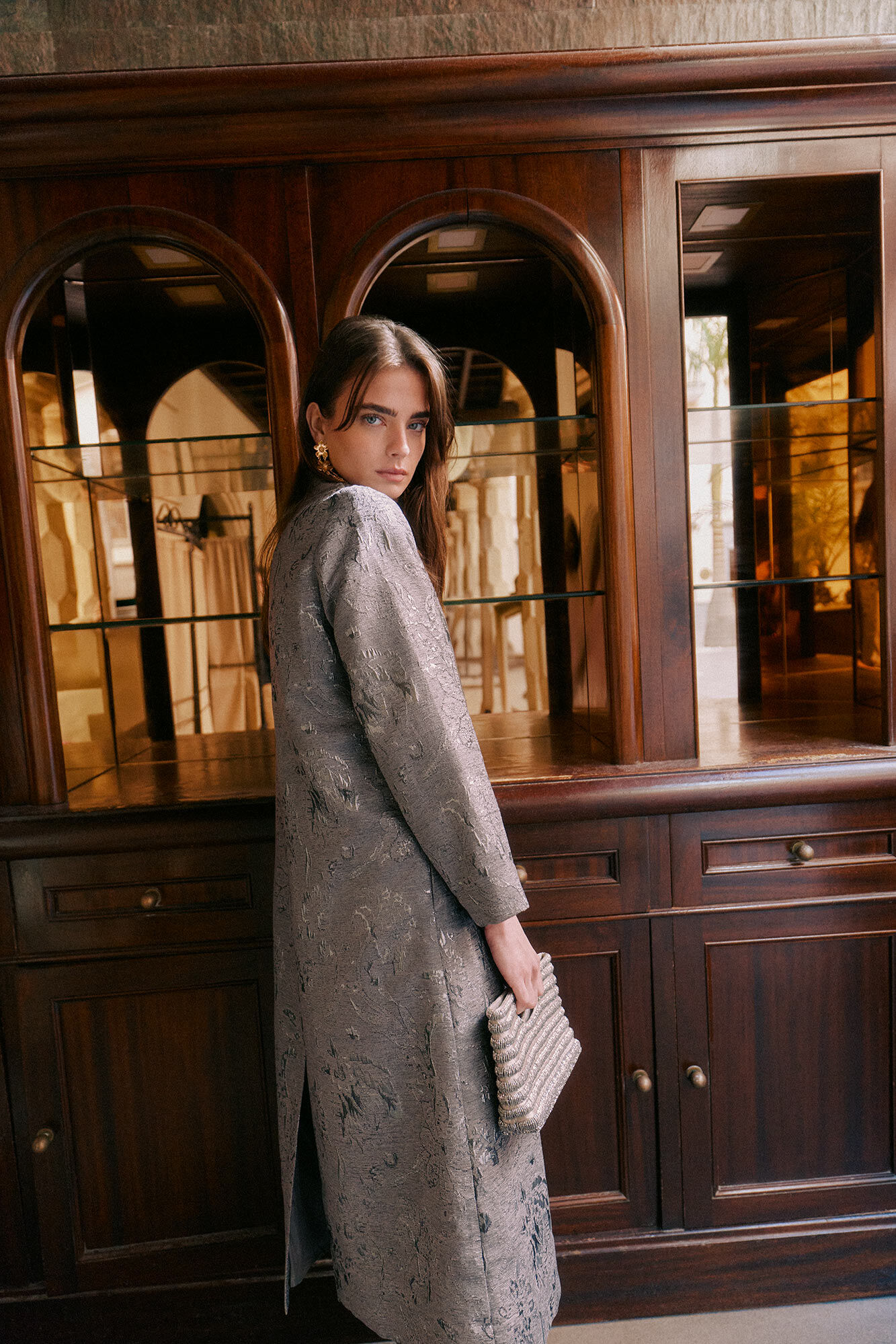 Hoss Intropia Eva. Kimono de jacquard