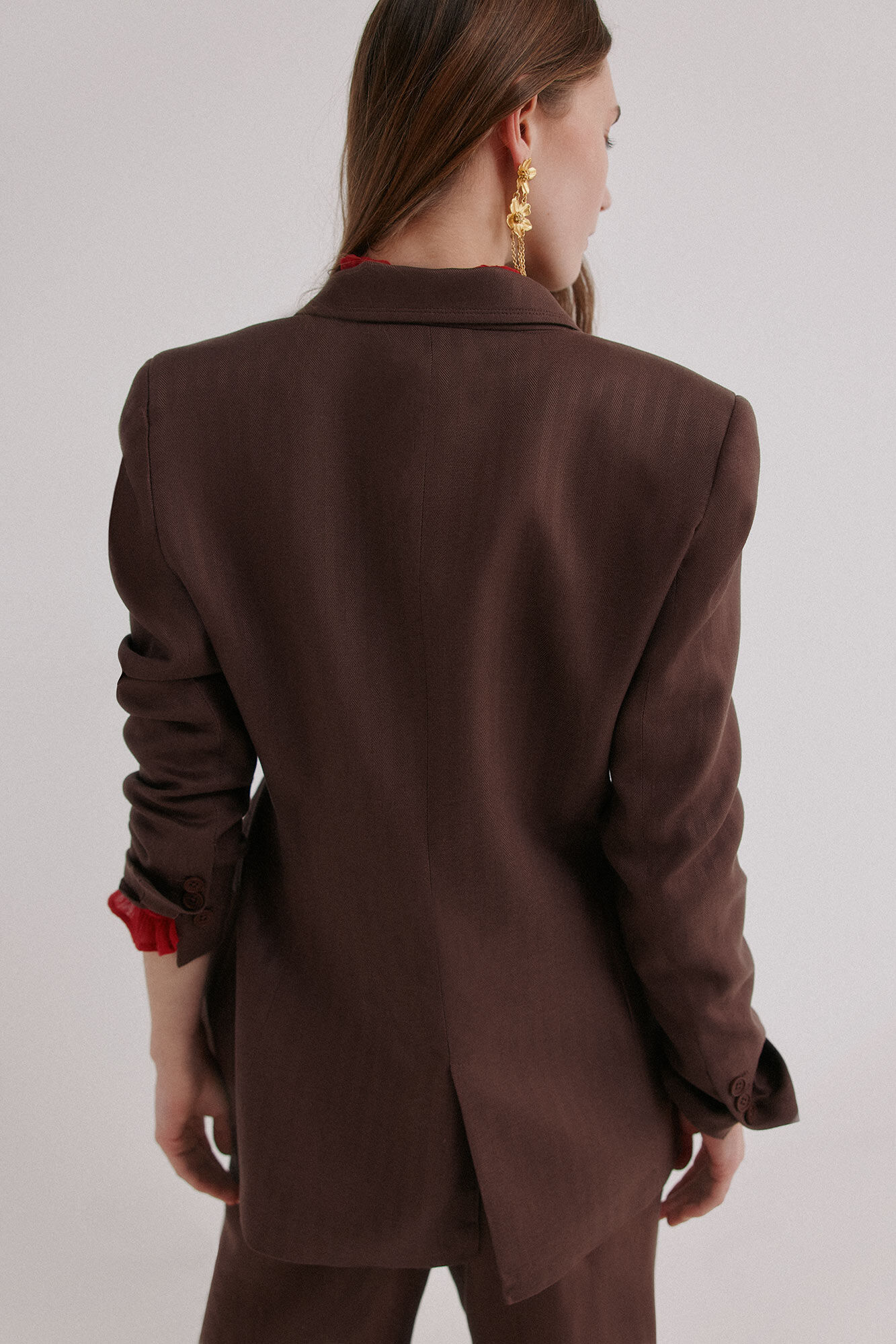 Hoss Intropia Elaine. Blazer con lazo Marron oscuro