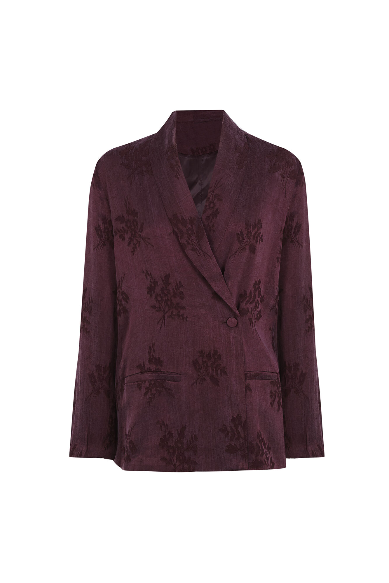Hoss Intropia Elmira. Blazer jacquard Vino
