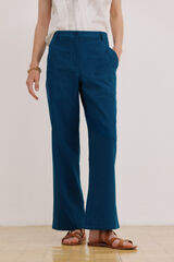 Hoss Intropia Pecks. Pantal&oacute;n bordado Azul oscuro