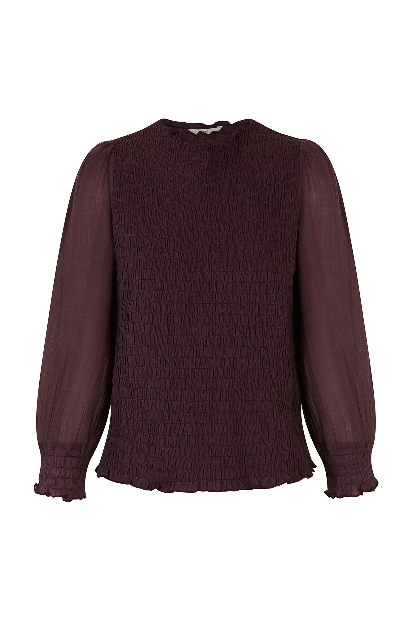 Hoss Intropia Marina. Top fruncido Morado