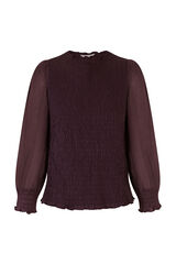 Hoss Intropia Marina. Top fruncido Morado