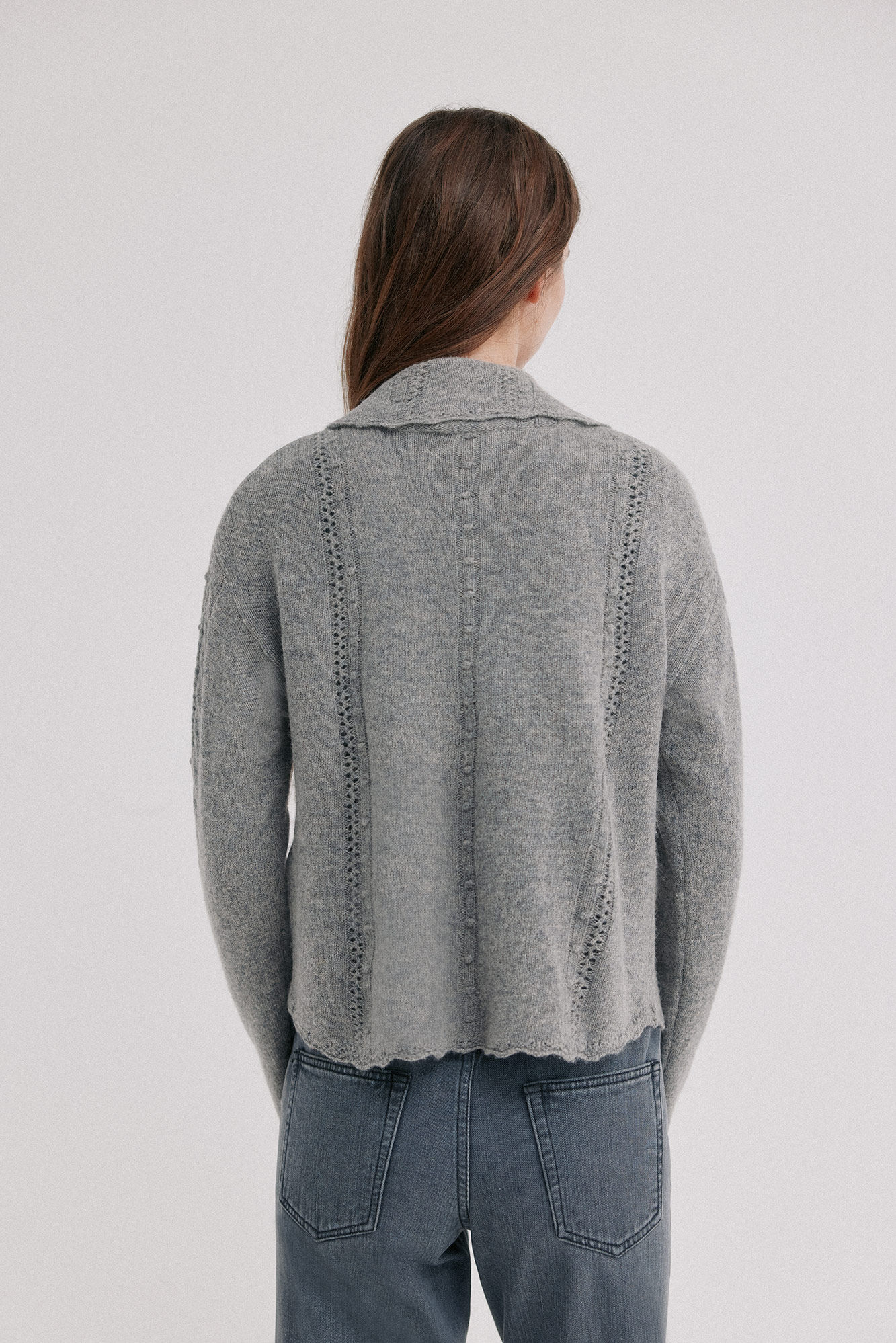Hoss Intropia Isabelina. C&aacute;rdigan de tejido Gris