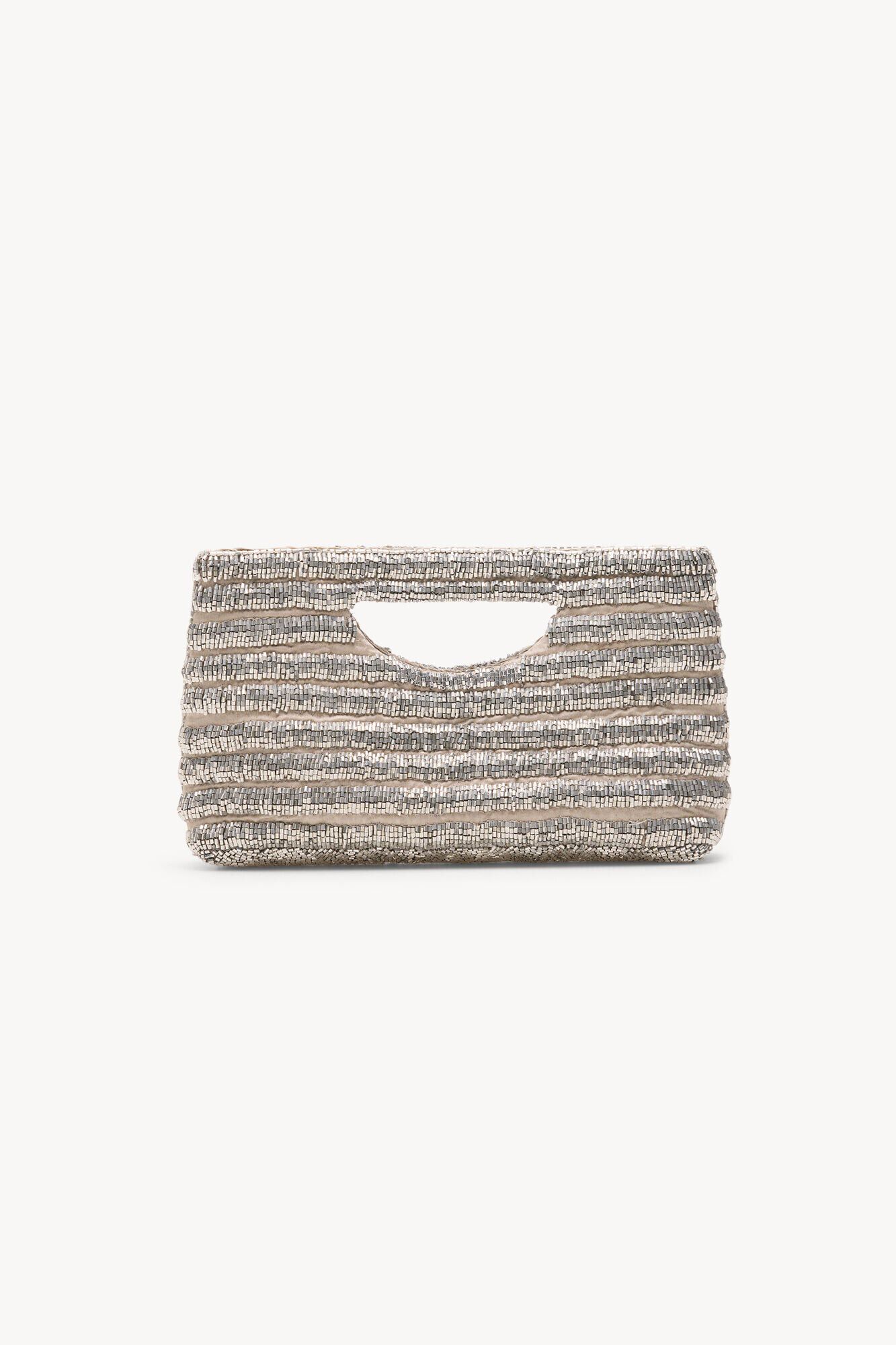 Hoss Intropia Nina. Bolsa de mano de abalorios Gris
