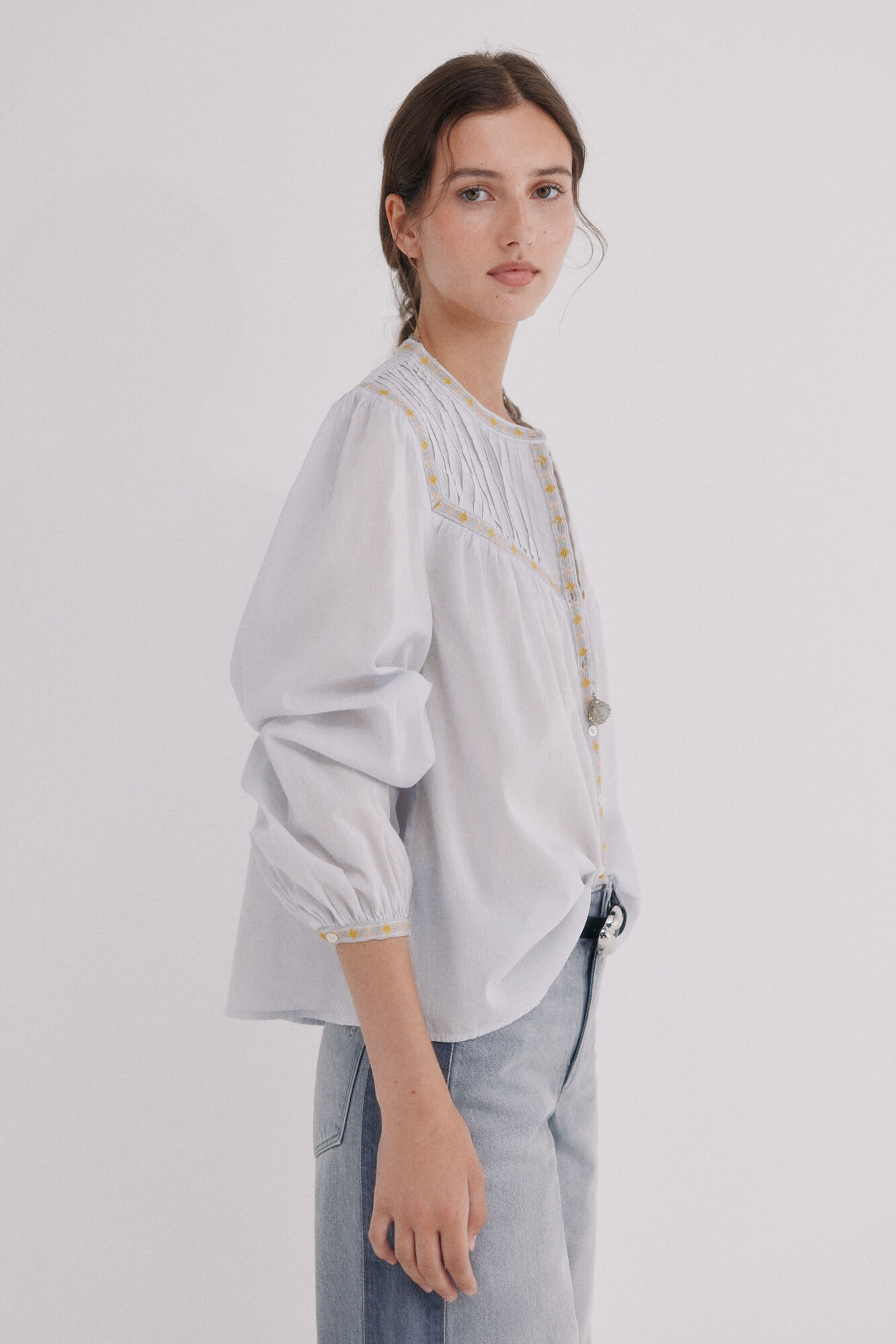 Hoss Intropia Catia. Blusa con jaretas