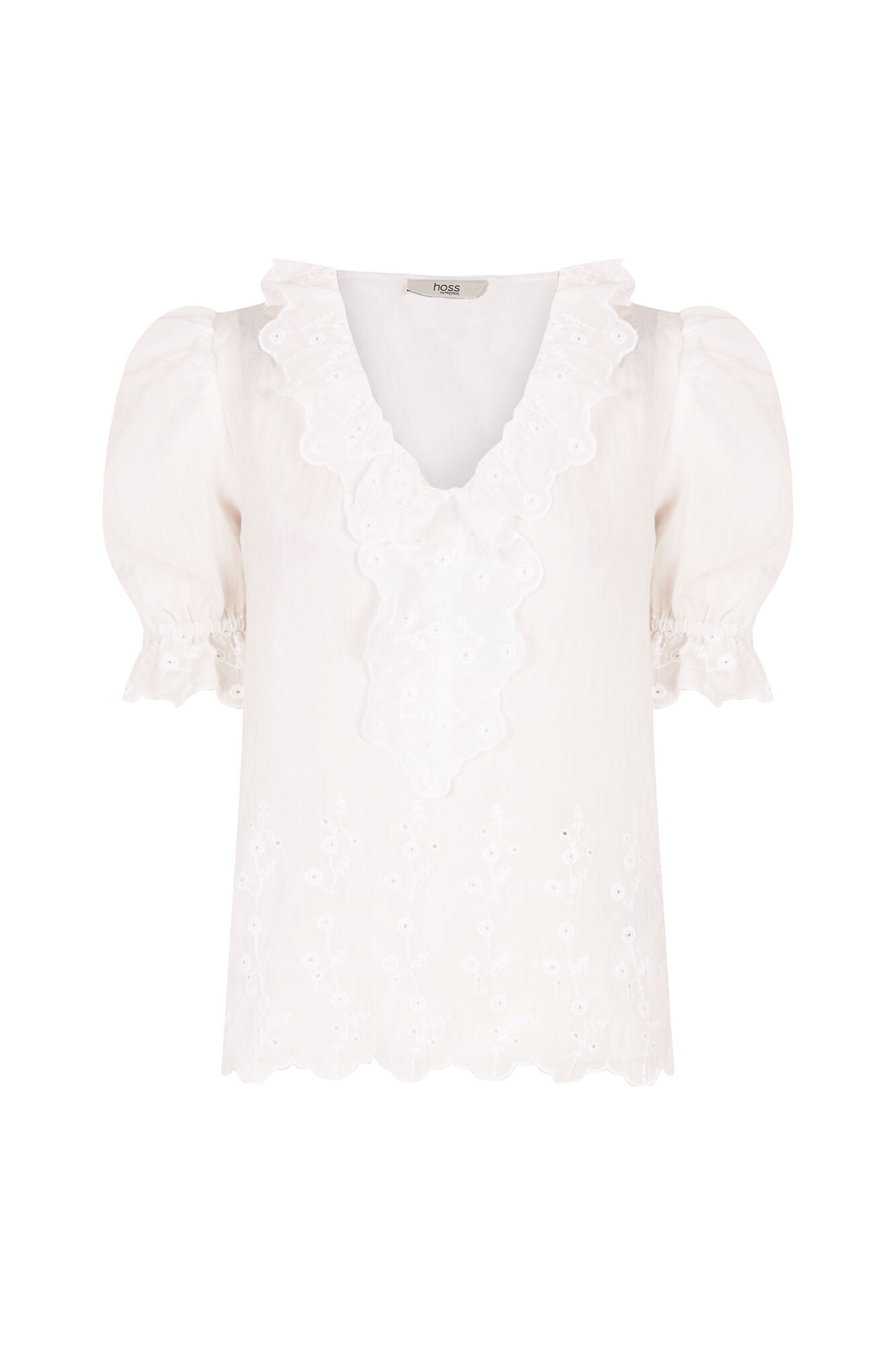 Hoss Intropia Carina. Blusa volante Marfil