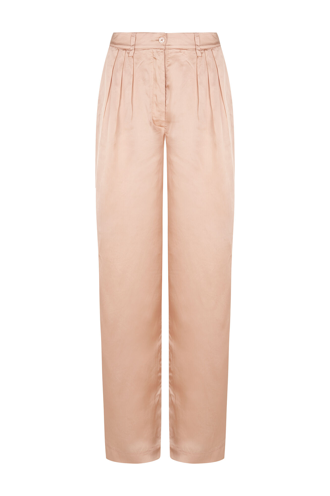 Hoss Intropia Pearl. Pantal&oacute;n flu&iacute;do satinado Rosa