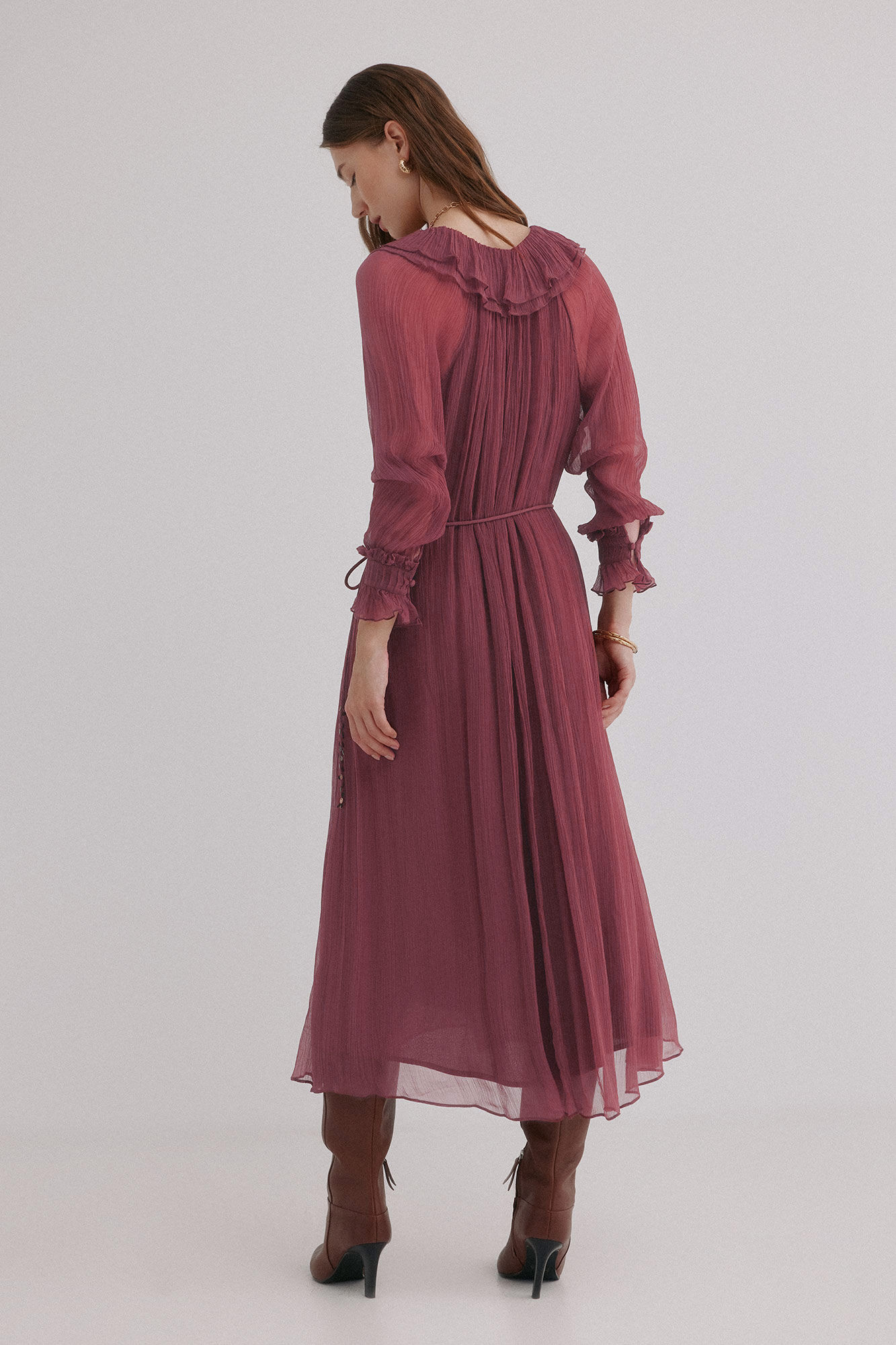 Hoss Intropia Alejandra. Vestido fluido Rosa