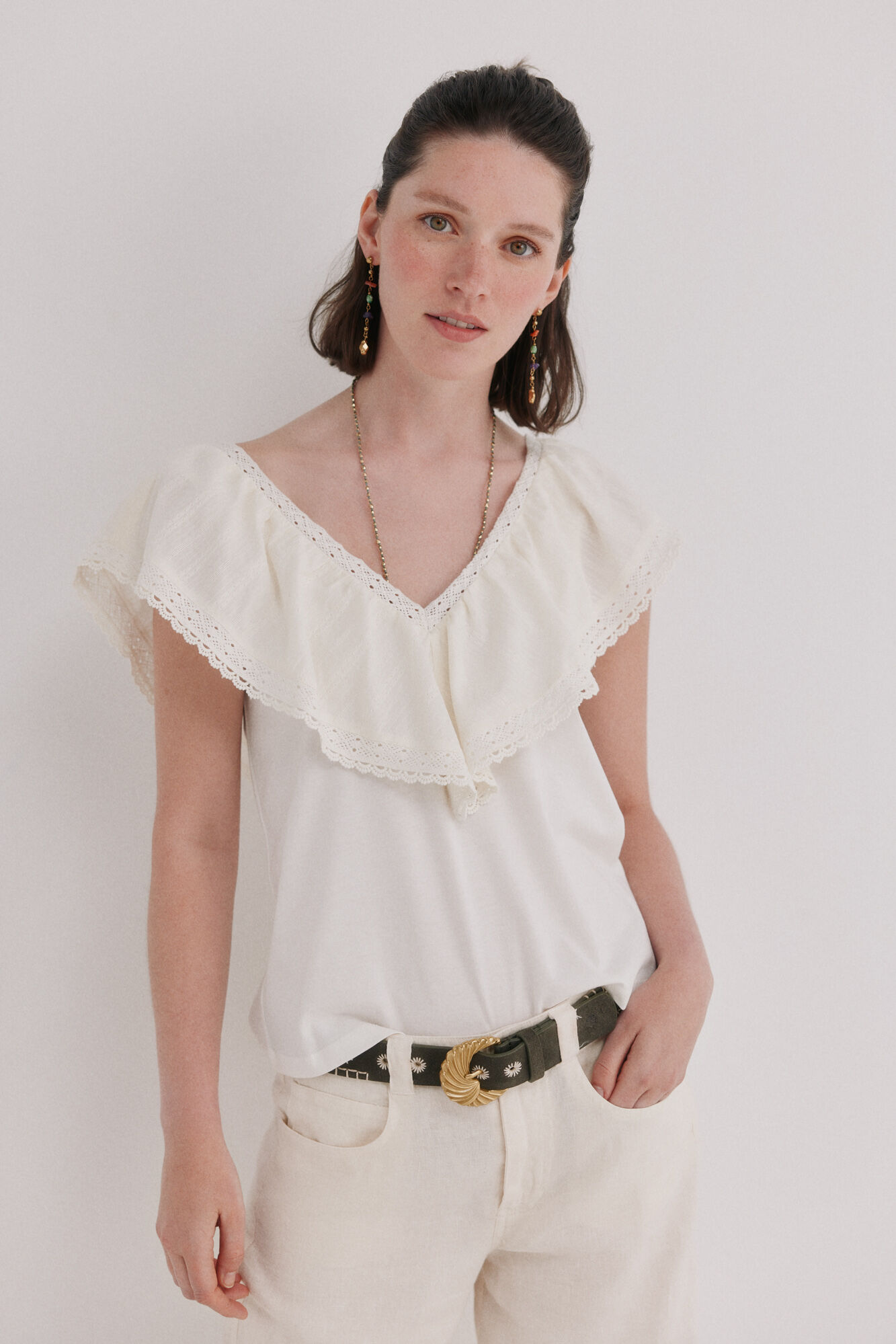 Hoss Intropia Malaika. Camiseta volante