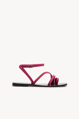 Hoss Intropia Maitane. Sandalias de serraje Rosa