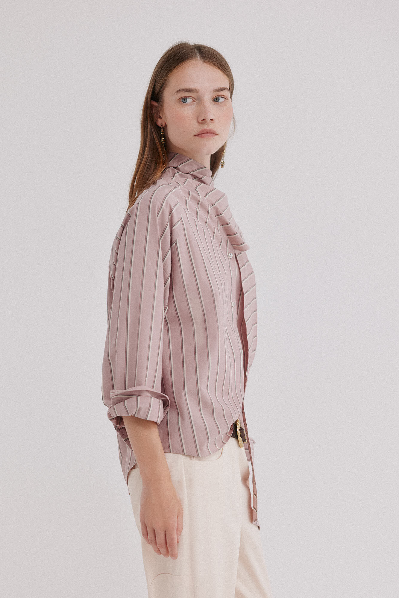 Hoss Intropia Cecile. Camisa pa&ntilde;uelo Rosa