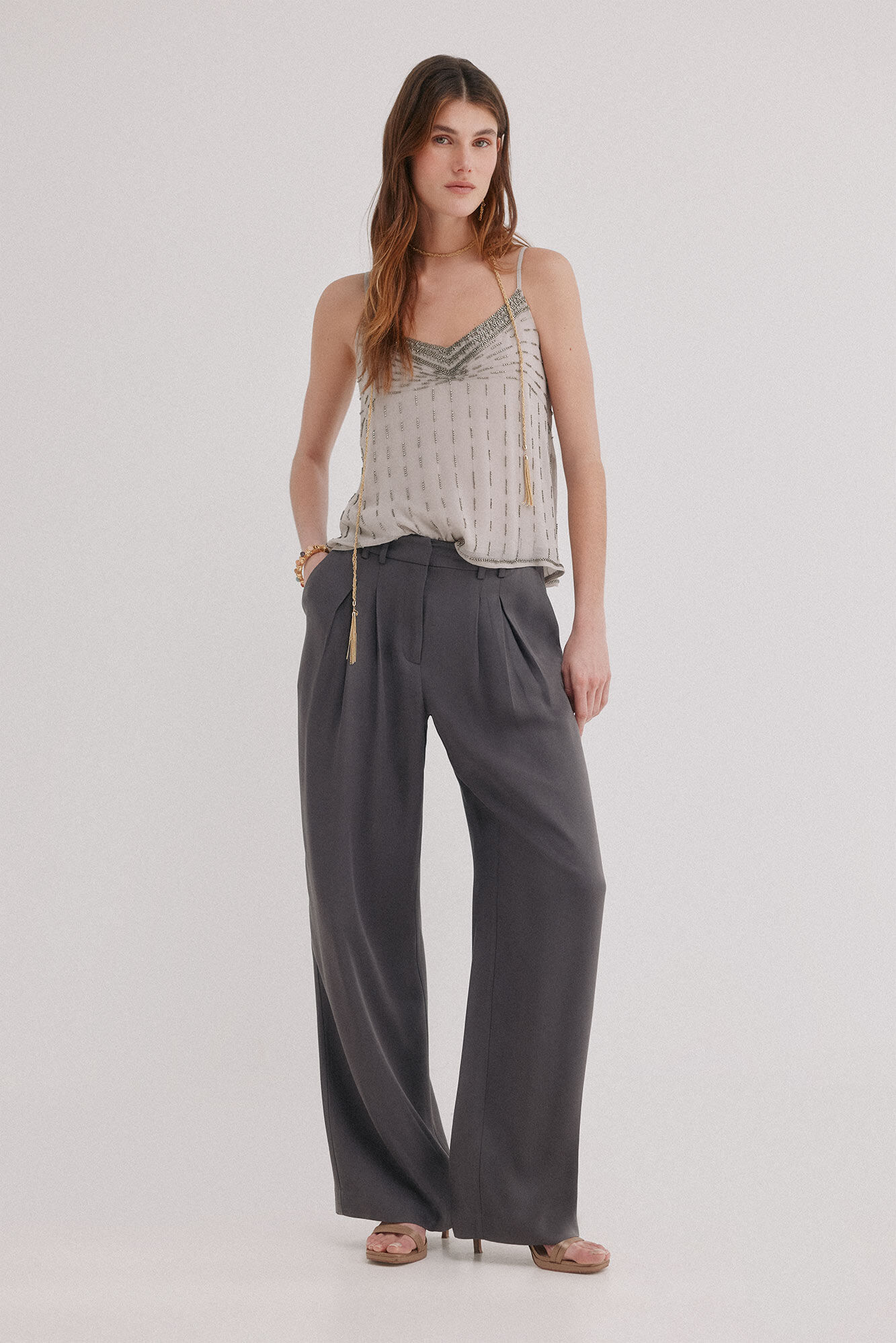 Hoss Intropia Paloma. Pantal&oacute;n de doble pliegue