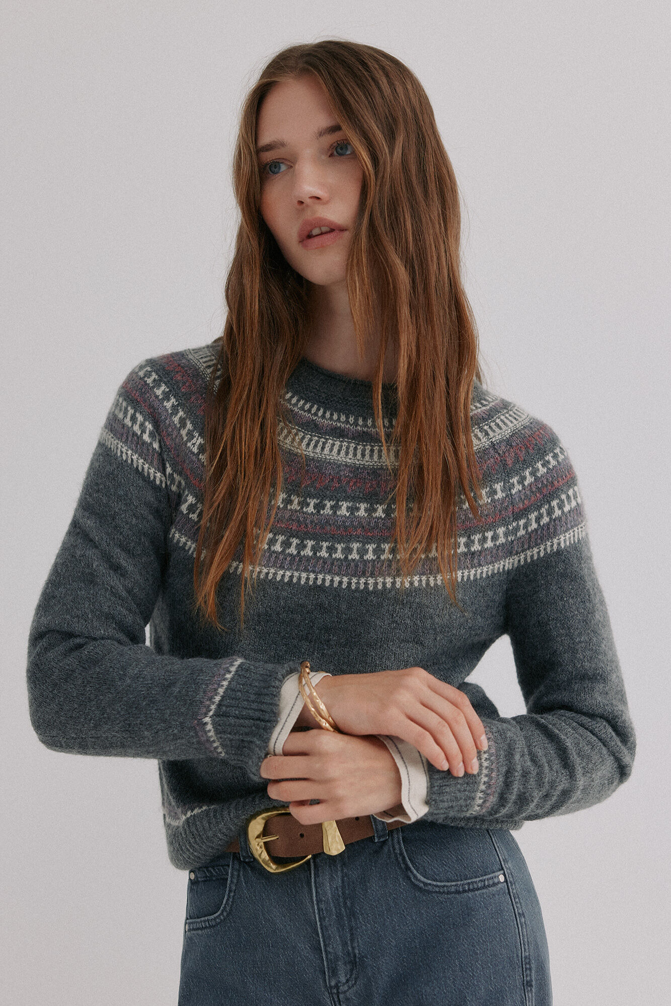 Hoss Intropia Nia. Su&eacute;ter con motivos