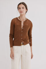 Hoss Intropia Isadora. Chaqueta calada Marron