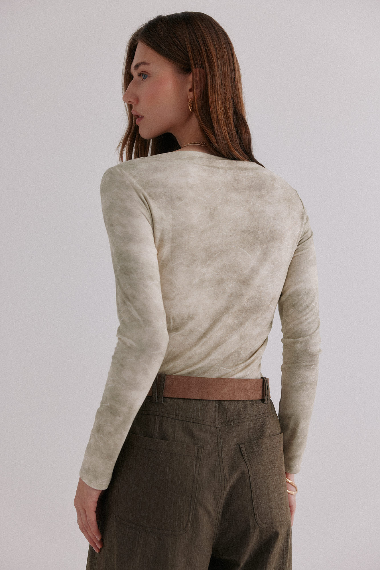 Hoss Intropia Matilde. Playera drapeada Verde