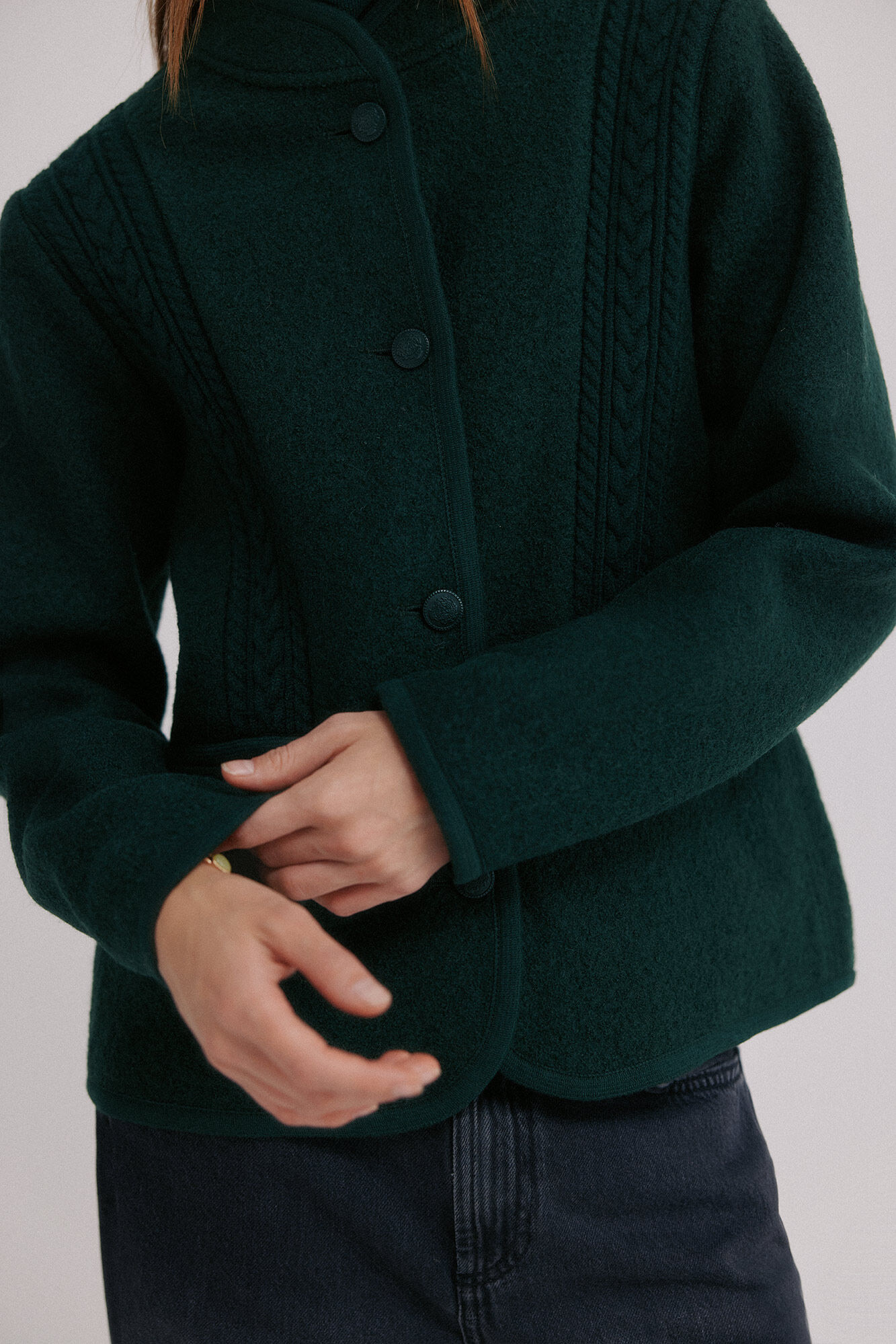 Hoss Intropia Flavia. Chaqueta austriaca Verde oscuro