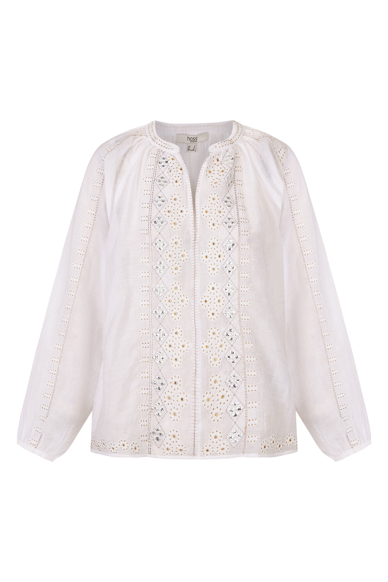 Hoss Intropia Constance. Blusa manga larga Blanco