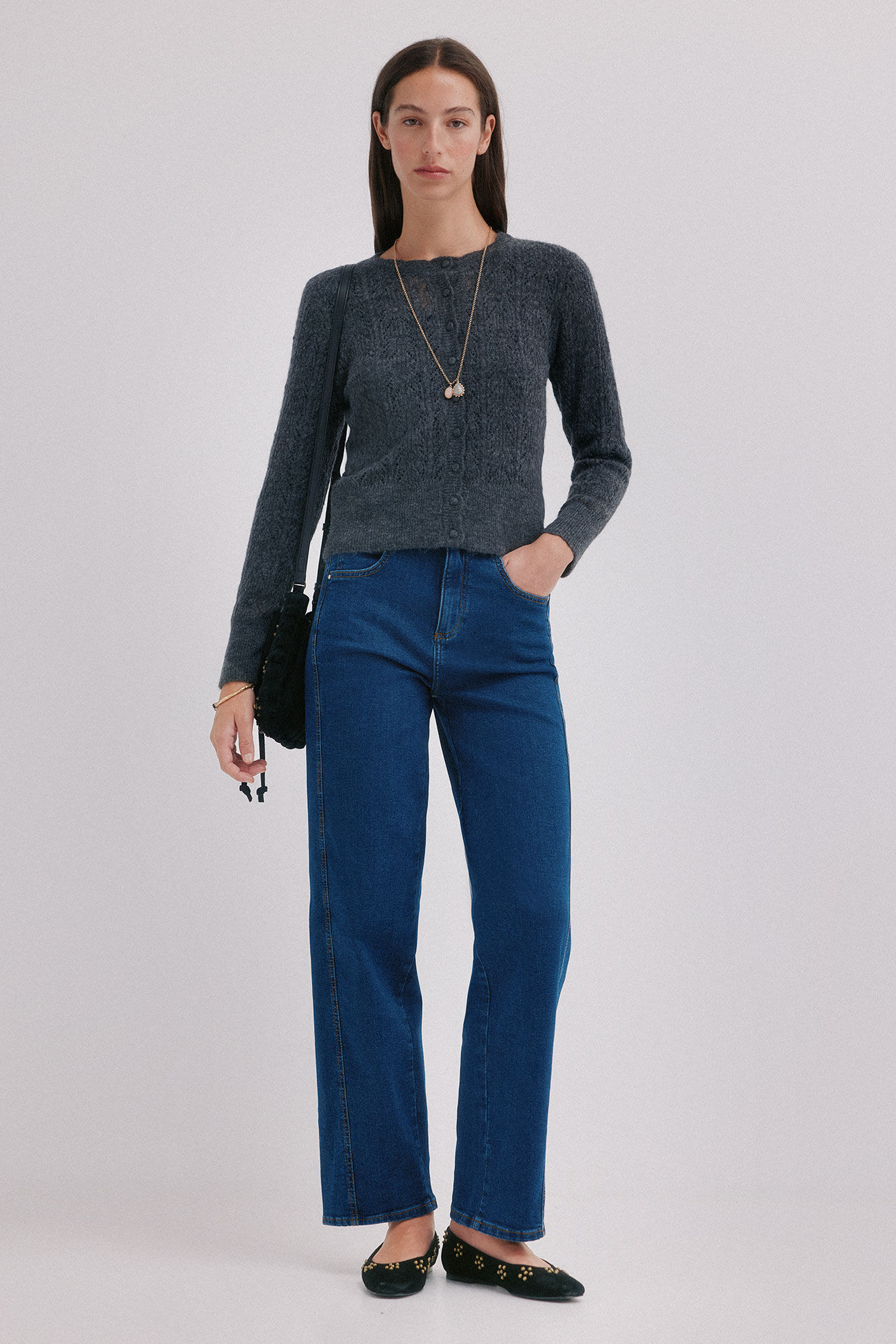 Hoss Intropia Monserrat. Playera efecto lavado Azul