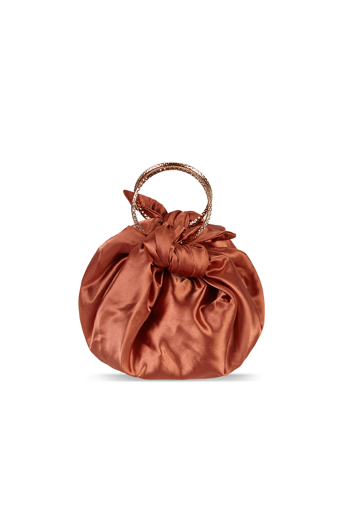 Hoss Intropia Nora. Bolsa de sat&eacute;n Coral