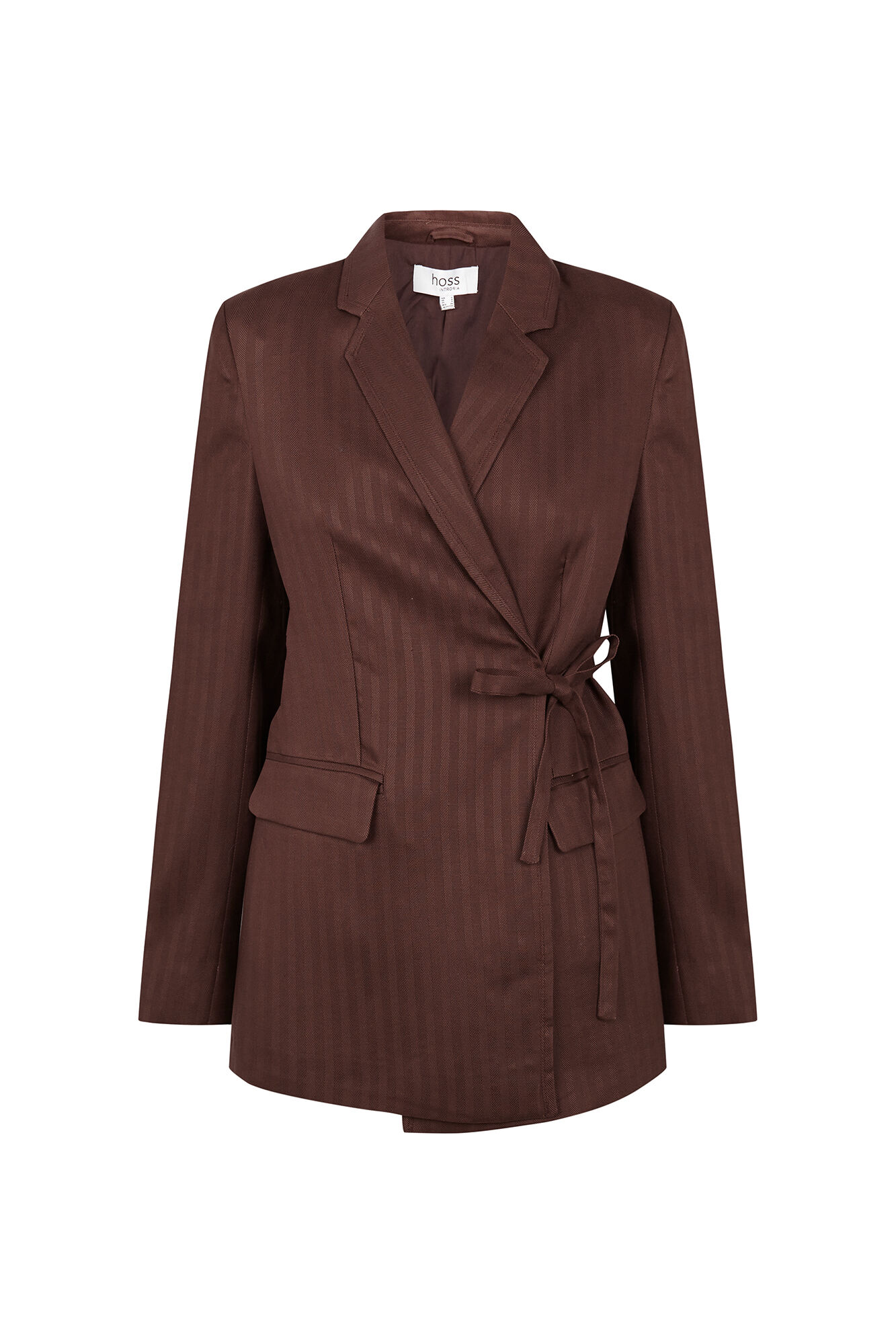 Hoss Intropia Elaine. Blazer con lazo Marron oscuro