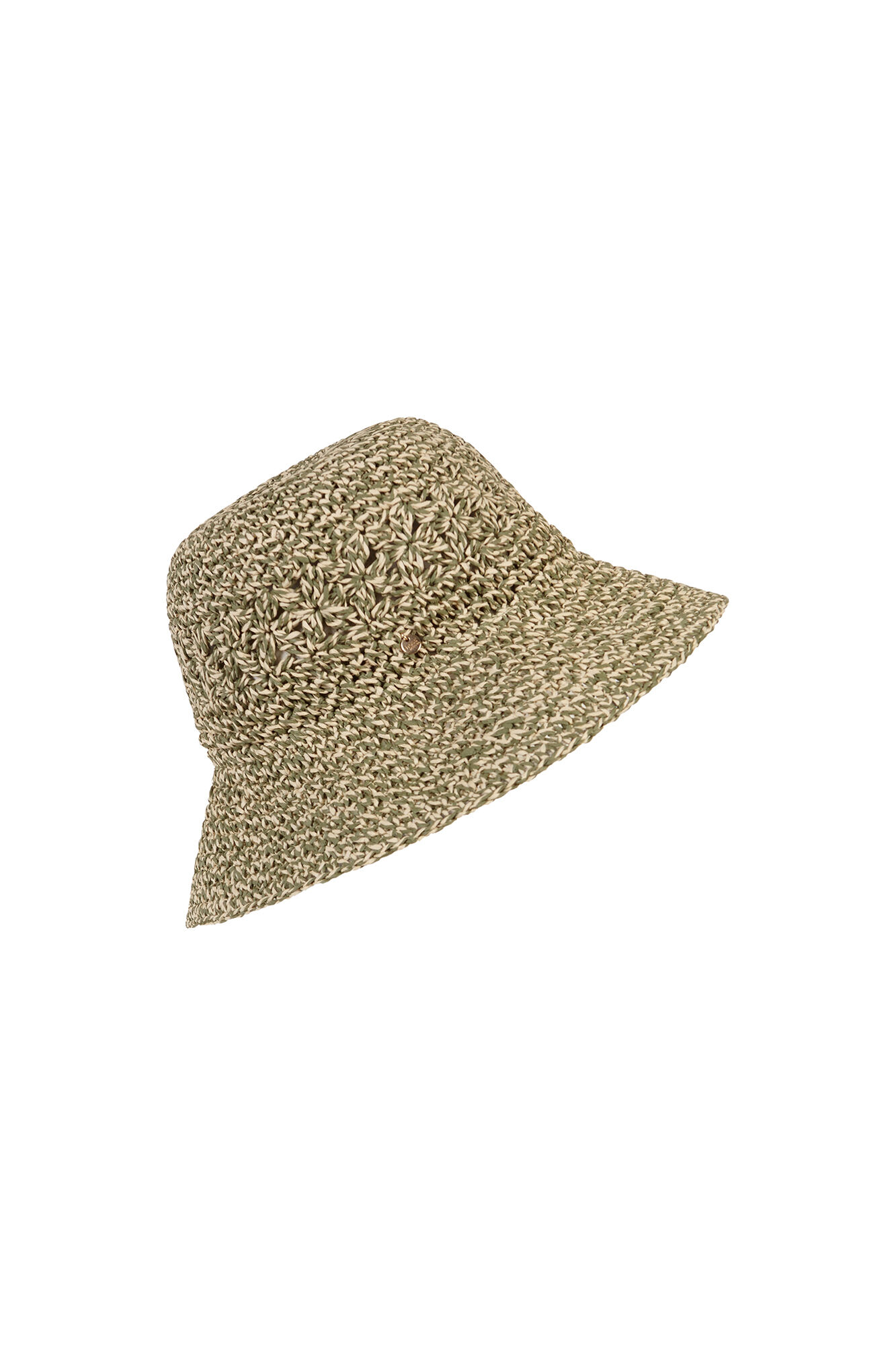 Hoss Intropia Larisa. Sombrero bucket de rafia Kaki