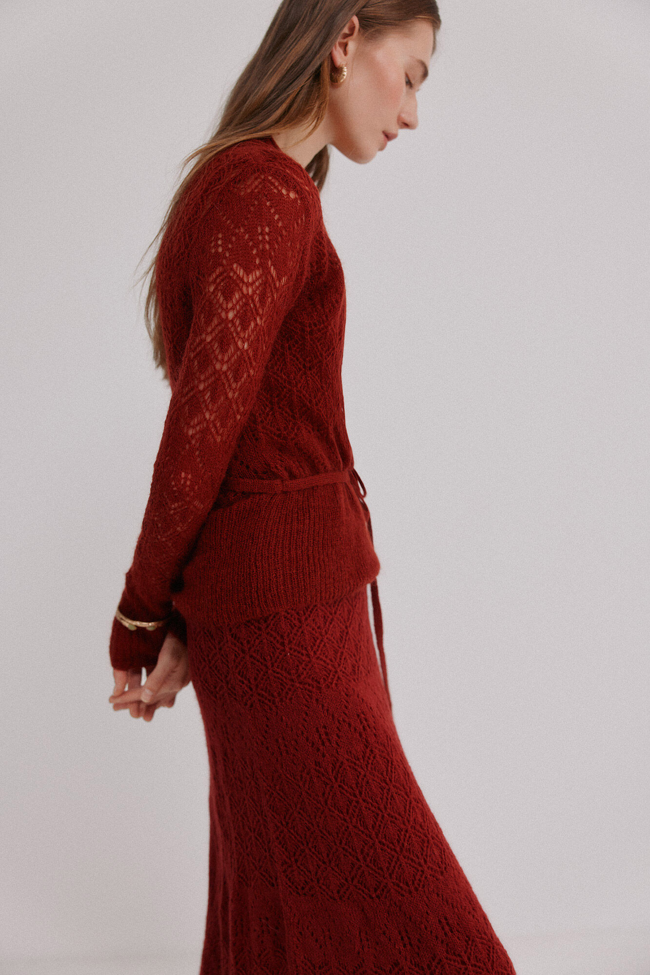 Hoss Intropia Iria. Chamarra calada rojo