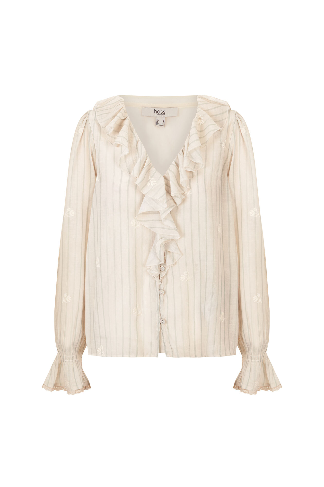 Hoss Intropia Clarisse. Blusa de volantes Marfil
