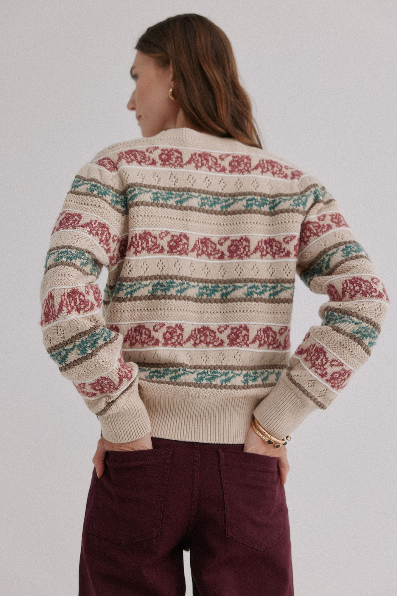 Hoss Intropia Irene. Su&eacute;ter calado Multicolor